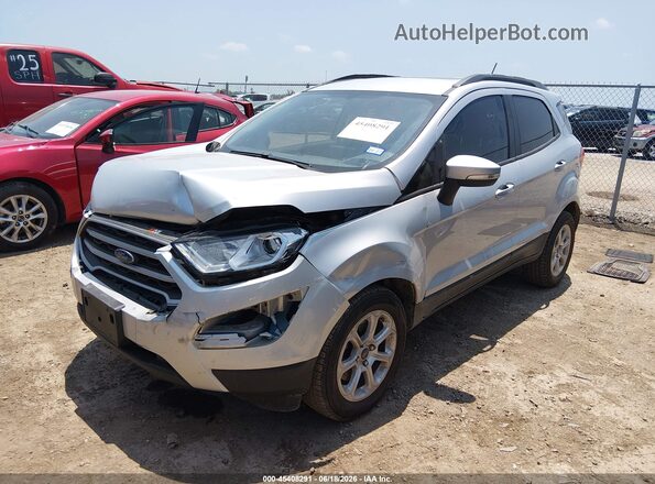 MAJ3S2GE3MC396942 2021 FORD ECOSPORT Silver Առջևի ձախ երեք քառորդ տեսարան