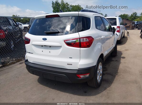 MAJ3S2GE5KC262107 2019 FORD ECOSPORT Белый Задняя правая четверть