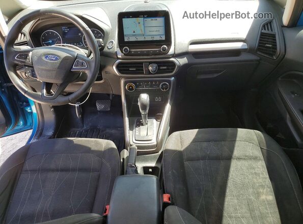 MAJ3S2GE5KC263662 2019 FORD ECOSPORT Blue წინა პანელის ხედი
