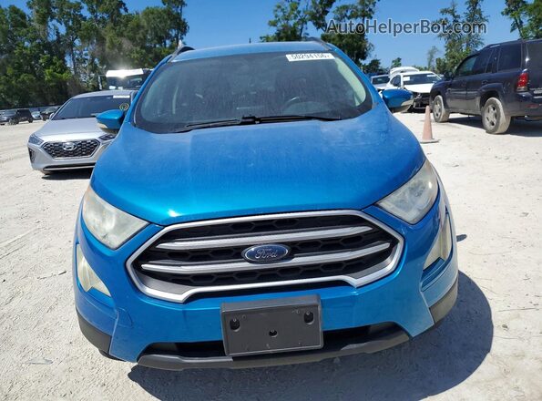 MAJ3S2GE5KC263662 2019 FORD ECOSPORT Blue წინა ხედი
