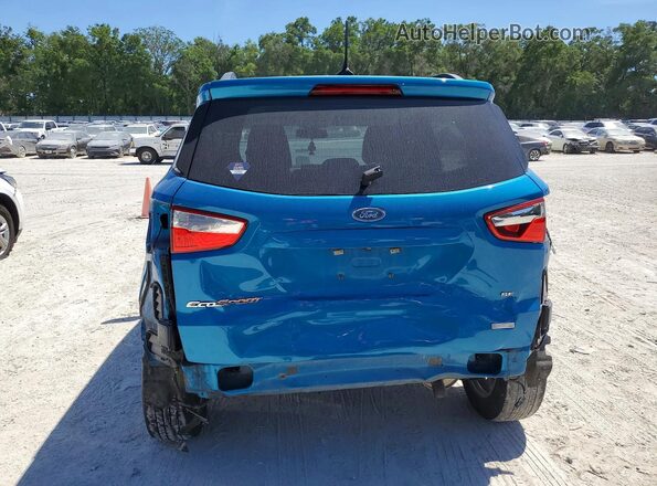 MAJ3S2GE5KC263662 2019 FORD ECOSPORT Blue უკანა ხედი