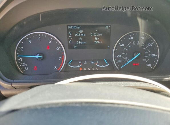 MAJ3S2GE5KC263662 2019 FORD ECOSPORT Blue ხელსაწყოთა პანელის ხედი