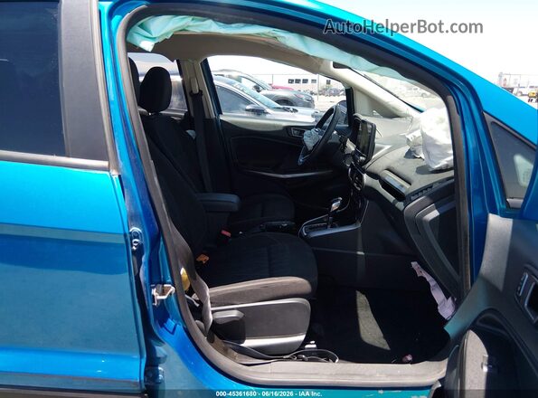 MAJ3S2GE5LC344534 2020 FORD ECOSPORT Blue Vista interior delantera