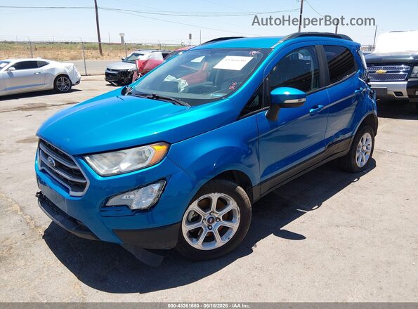 MAJ3S2GE5LC344534 2020 FORD ECOSPORT Blue Vista tres cuartos delantera izquierda