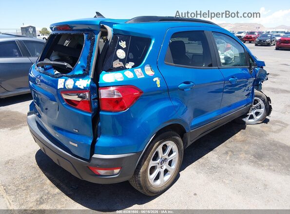 MAJ3S2GE5LC344534 2020 FORD ECOSPORT Blue Trasero derecho