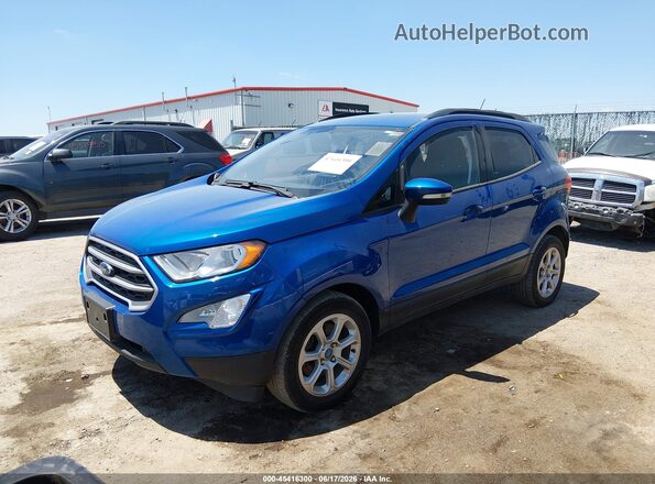 MAJ3S2GE6MC424104 2021 FORD ECOSPORT Синий Передняя левая четверть
