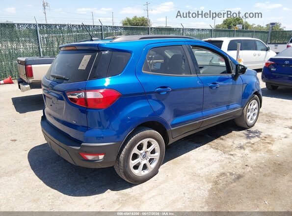 MAJ3S2GE6MC424104 2021 FORD ECOSPORT Синий Задняя правая четверть
