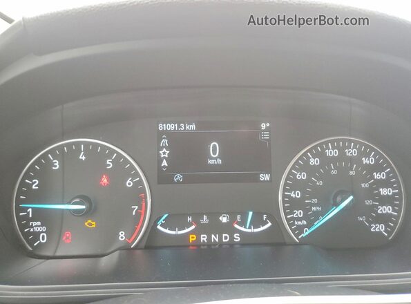 MAJ3S2GE8KC273733 2019 FORD ECOSPORT Оранжевый Вид щитка приборов