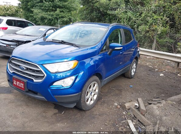 MAJ3S2GE8KC276986 2019 FORD ECOSPORT Blue წინა მარცხენა ხედი სამი მეოთხედიდან