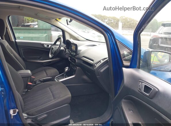 MAJ3S2GE8KC276986 2019 FORD ECOSPORT Blue წინა სალონის ხედი