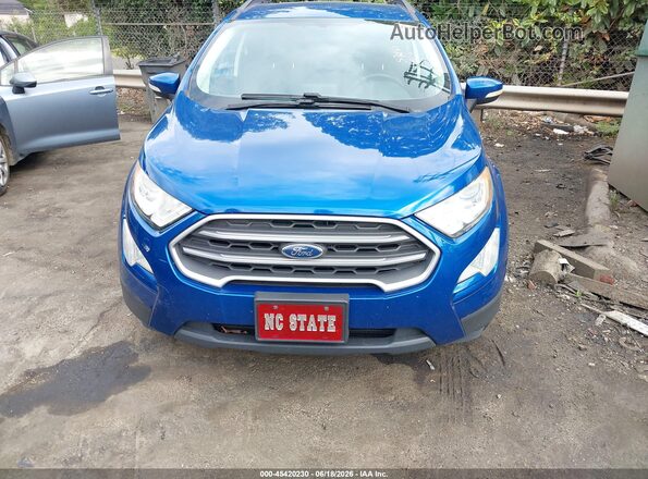 MAJ3S2GE8KC276986 2019 FORD ECOSPORT Blue ხელსაწყოთა პანელის ხედი