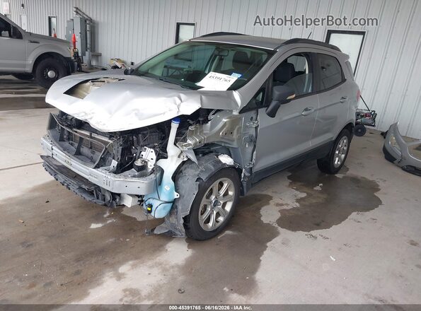 MAJ3S2GE8KC307184 2019 FORD ECOSPORT Silver Vista tres cuartos delantera izquierda