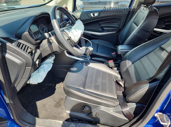 MAJ3S2KE0MC411582 2021 FORD ECOSPORT Blue წინა სალონის ხედი