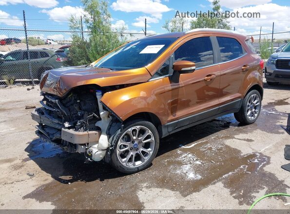 MAJ3S2KE9KC272520 2019 FORD ECOSPORT Orange Առջևի ձախ երեք քառորդ տեսարան