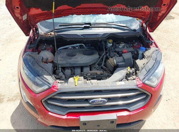 MAJ6P1CL0JC207401 2018 FORD ECOSPORT Red 