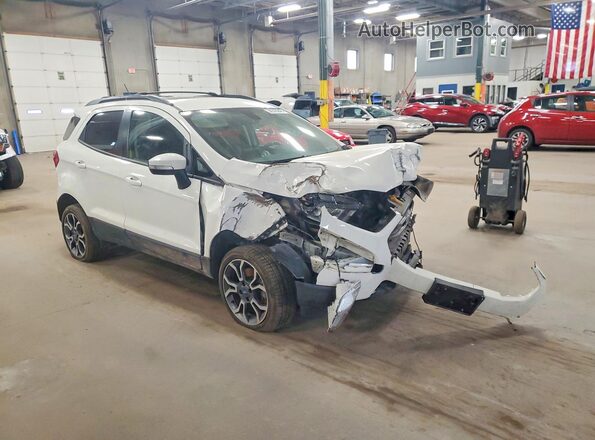 MAJ6P1CL1JC249768 2018 FORD ECOSPORT Белый Передняя правая четверть