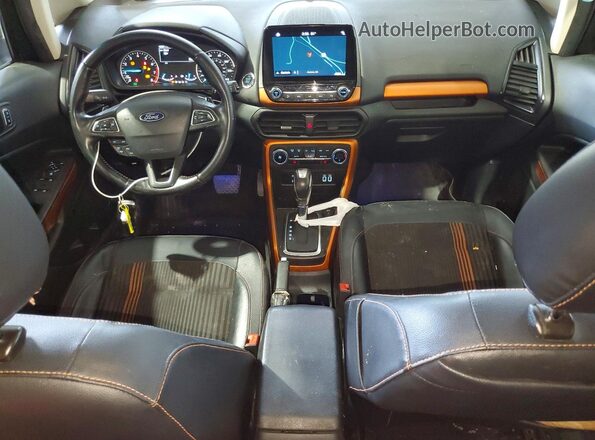 MAJ6P1CL2JC160369 2018 FORD ECOSPORT Black წინა პანელის ხედი
