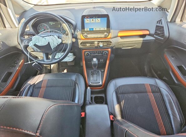 MAJ6P1CL2JC186499 2018 FORD ECOSPORT Gray Առջևի վահանակի տեսք