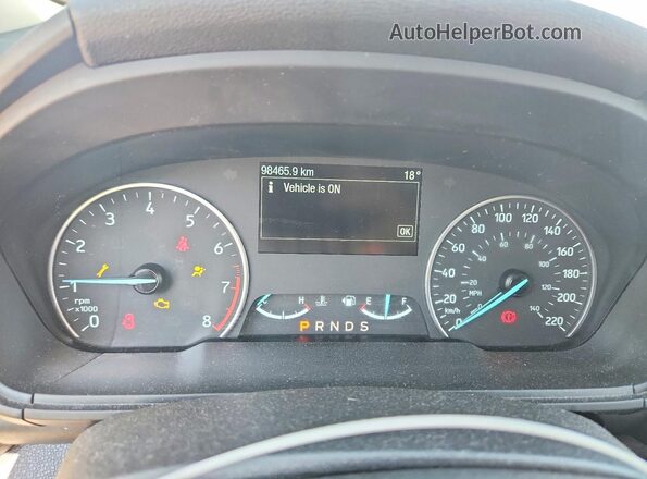 MAJ6P1CL2JC186499 2018 FORD ECOSPORT Gray Սարքավորումների վահանակի տեսք