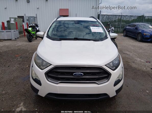 MAJ6P1CL2JC197079 2018 FORD ECOSPORT White Вид щитка приладів