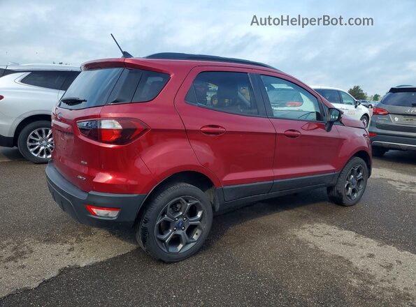 MAJ6P1CL3JC176225 2018 FORD ECOSPORT Красный Задняя правая четверть