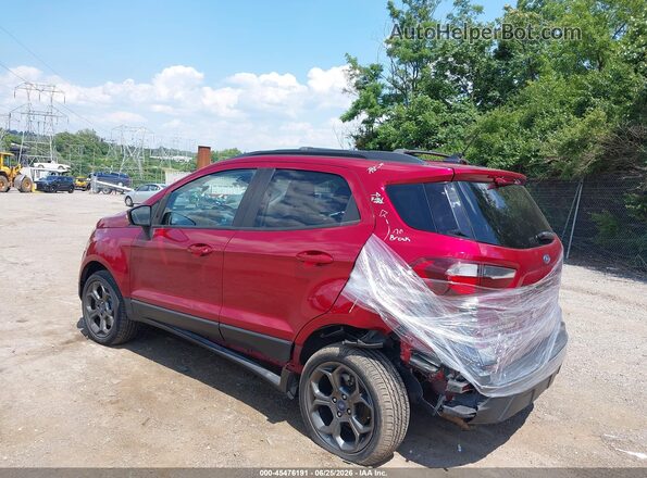 MAJ6P1CL3JC188164 2018 FORD ECOSPORT Red უკანა მარცხენა