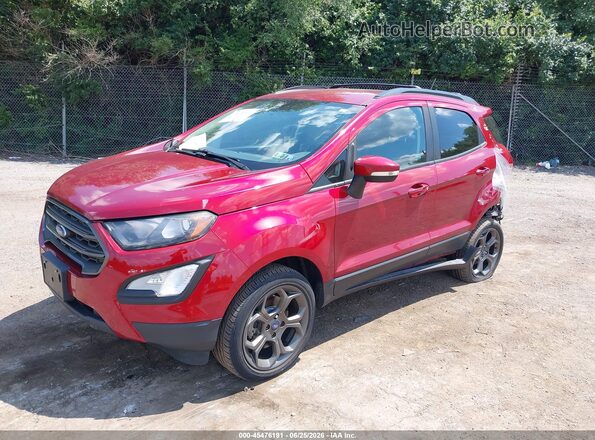 MAJ6P1CL3JC188164 2018 FORD ECOSPORT Red წინა მარცხენა ხედი სამი მეოთხედიდან