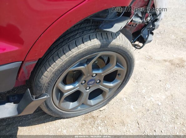 MAJ6P1CL3JC188164 2018 FORD ECOSPORT Red ხელსაწყოთა პანელის ხედი