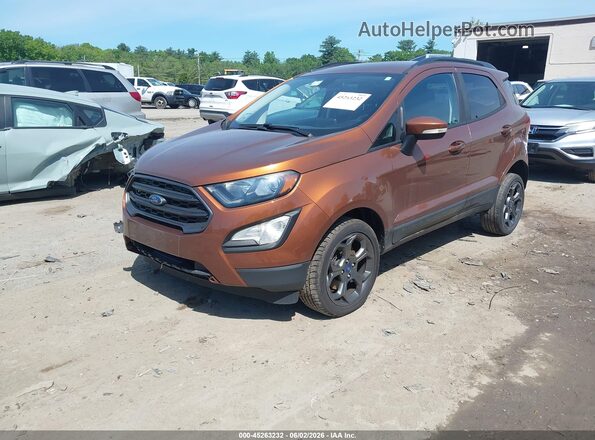 MAJ6P1CL3JC188505 2018 FORD ECOSPORT Orange Առջևի ձախ երեք քառորդ տեսարան