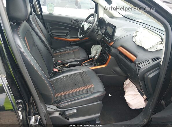 MAJ6P1CL3JC194143 2018 FORD ECOSPORT Black წინა სალონის ხედი