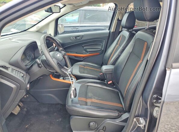 MAJ6P1CL3JC230400 2018 FORD ECOSPORT Gray წინა სალონის ხედი