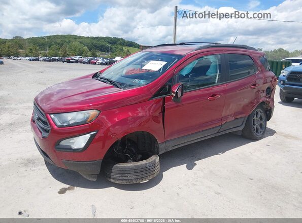 MAJ6P1CL4JC162575 2018 FORD ECOSPORT Red წინა მარცხენა ხედი სამი მეოთხედიდან