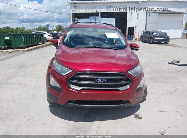 MAJ6P1CL4JC162575 2018 FORD ECOSPORT Red ხელსაწყოთა პანელის ხედი