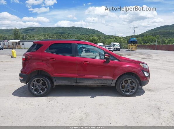 MAJ6P1CL4JC162575 2018 FORD ECOSPORT Red უკანა სალონის ხედი