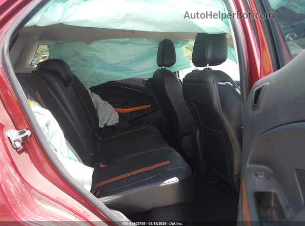 MAJ6P1CL4JC162575 2018 FORD ECOSPORT Red VIN კოდის სტიკერის ხედი