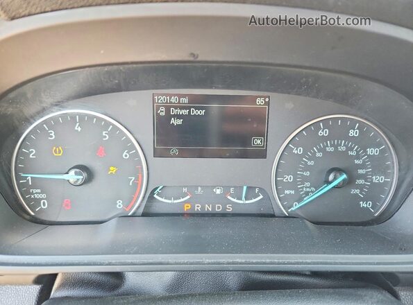 MAJ6P1CL6JC165087 2018 FORD ECOSPORT White Vista del cuadro de instrumentos