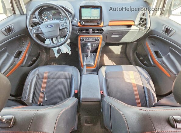 MAJ6P1CL6JC165087 2018 FORD ECOSPORT White Vista del salpicadero
