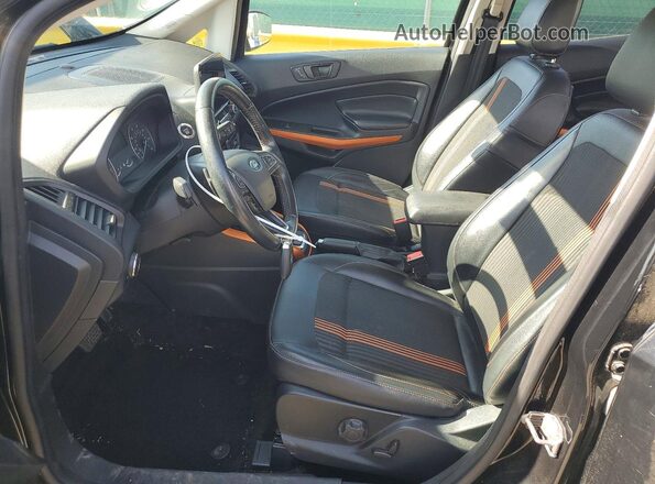 MAJ6P1CL7JC169696 2018 FORD ECOSPORT Black წინა სალონის ხედი