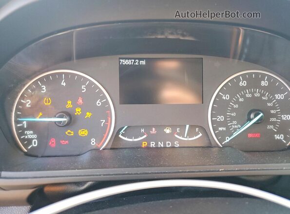 MAJ6P1CL7JC169696 2018 FORD ECOSPORT Black ხელსაწყოთა პანელის ხედი