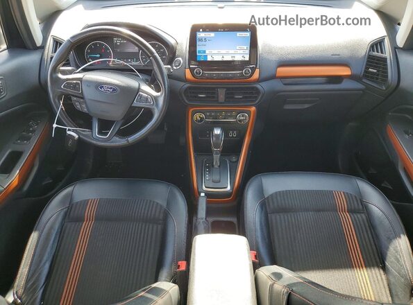 MAJ6P1CL7JC169696 2018 FORD ECOSPORT Black წინა პანელის ხედი