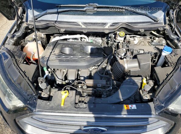 MAJ6P1CL7JC169696 2018 FORD ECOSPORT Black ძრავის განყოფილების ხედი