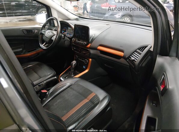 MAJ6P1CL7JC185669 2018 FORD ECOSPORT Gray Vista interior delantera