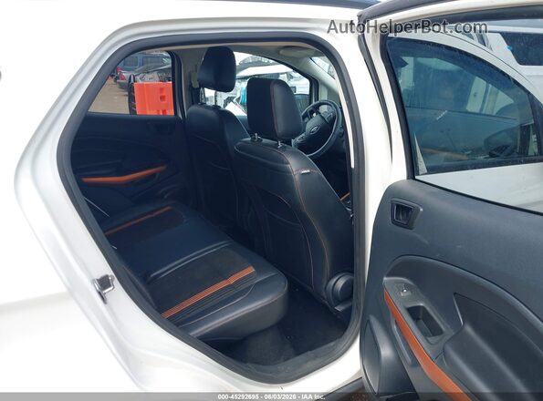 MAJ6P1CL8JC249041 2018 FORD ECOSPORT White VIN კოდის სტიკერის ხედი