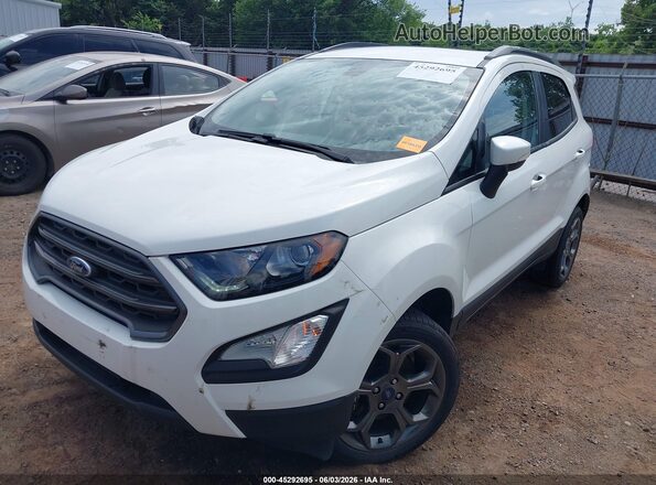 MAJ6P1CL8JC249041 2018 FORD ECOSPORT White წინა მარცხენა ხედი სამი მეოთხედიდან