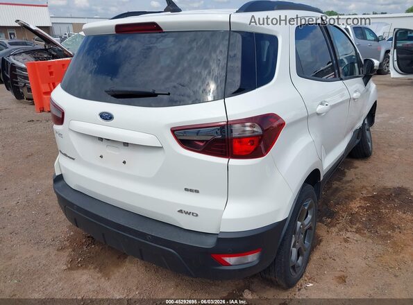 MAJ6P1CL8JC249041 2018 FORD ECOSPORT White უკანა მარჯვენა