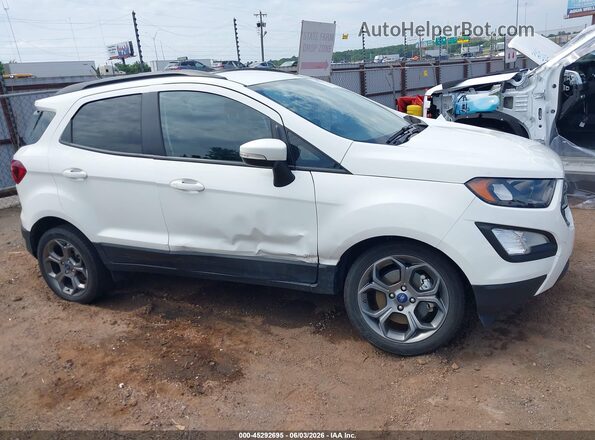 MAJ6P1CL8JC249041 2018 FORD ECOSPORT White ხელსაწყოთა პანელის ხედი