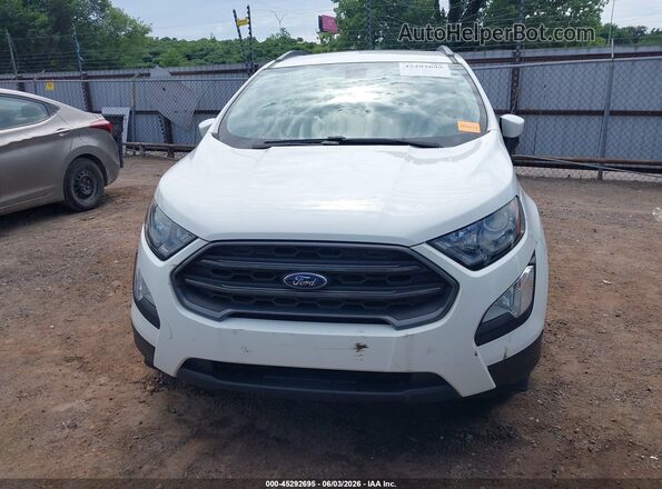 MAJ6P1CL8JC249041 2018 FORD ECOSPORT White წინა პანელის ხედი
