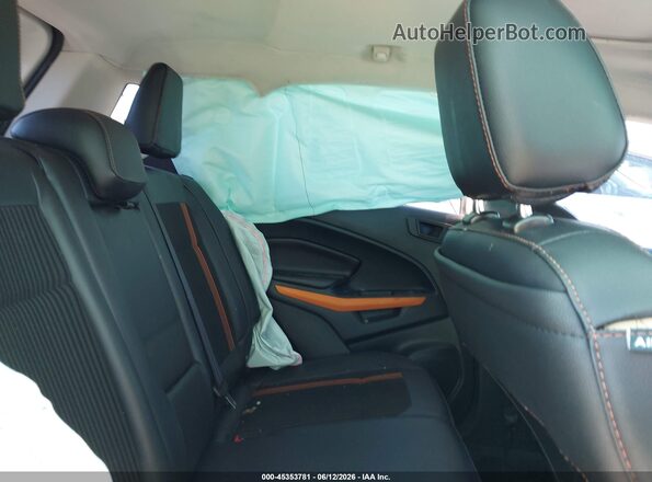 MAJ6P1CL9JC219174 2018 FORD ECOSPORT White Widok naklejki z numerem VIN