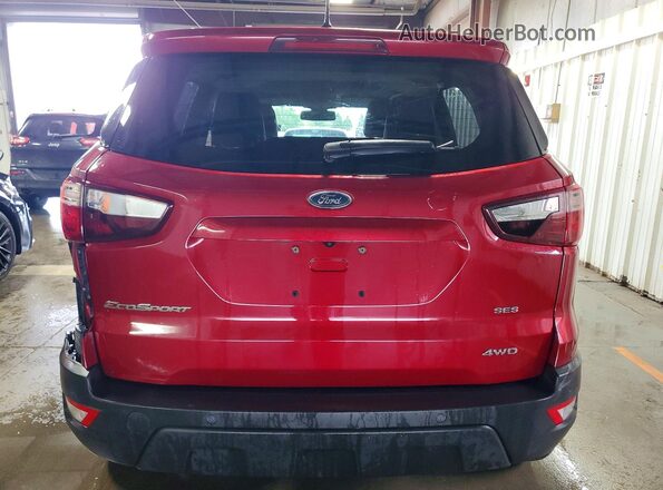 MAJ6P1CLXJC220379 2018 FORD ECOSPORT Red Вид ззаду