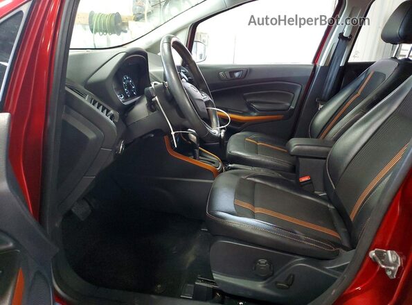 MAJ6P1CLXJC220379 2018 FORD ECOSPORT Red Вид салону спереду